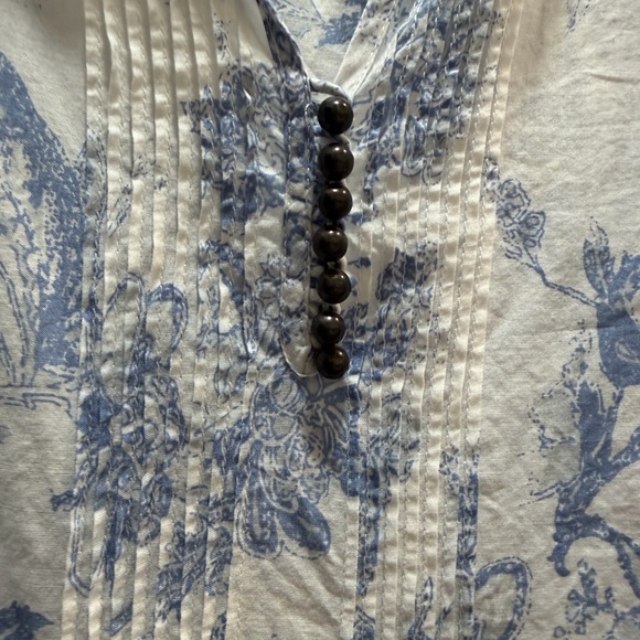 Soft Surroundings Cotton Nimes Floral Eyelet Tunic - Picture 14 of 16